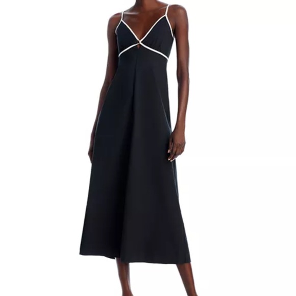 Rails Jessa Contrast Trim Midi Dress L NWT - Picture 4 of 7